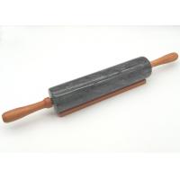 Quality Smooth Surface Stone Rolling Pin , Noodle Rolling Pin Hand Burnishing for sale