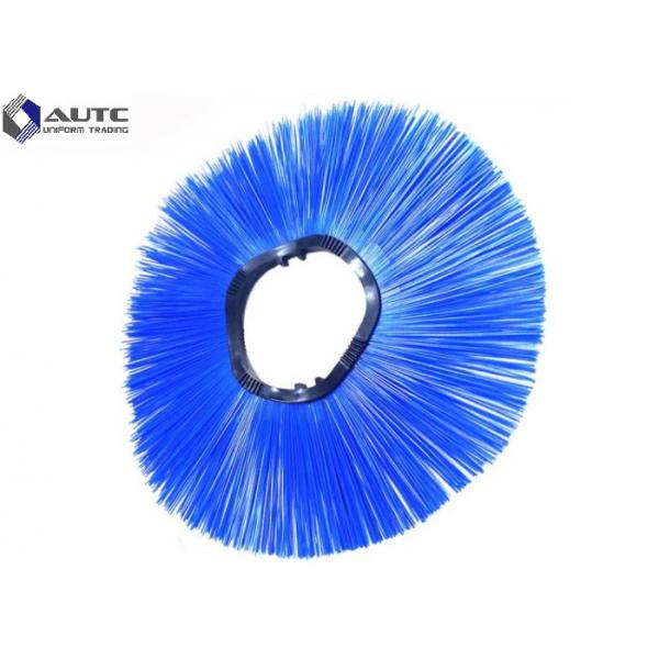 Quality PP Wire Fastening Wafer Brush Snow Rotary Convoluted Wavy Ring Brush For Farms for sale
