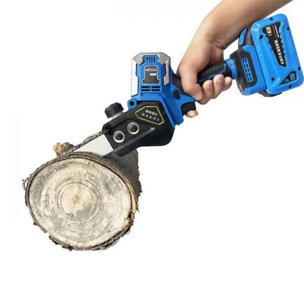 Quality 450w Brushless 8 Inches Chainsaw Mini Handheld Cordless Lithium Electric Chainsaw for sale