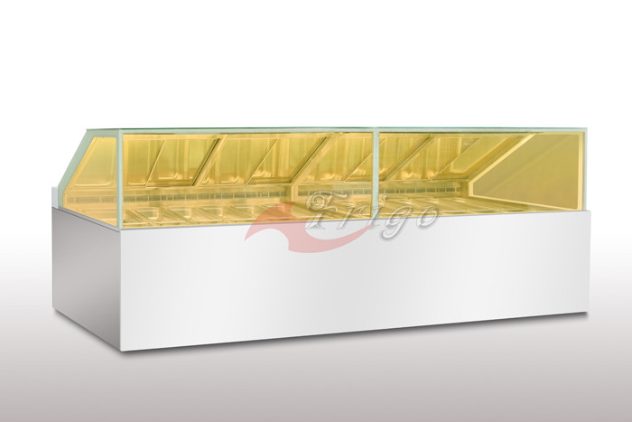 China Square Cold Deli Showcase Energy Saving Mirror Glass Tempered Safety Glass for sale
