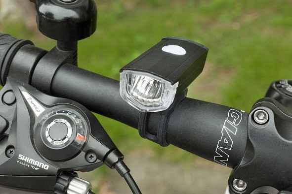 Quality 1W Bicycle Front Headlights 60lm , Rechargeable Front Bike Light Mount for sale