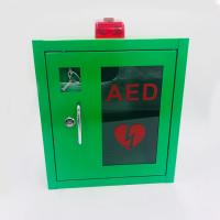 China Metal AED Defibrillator Storage Cabinets White / Green / Yellow Optional factory
