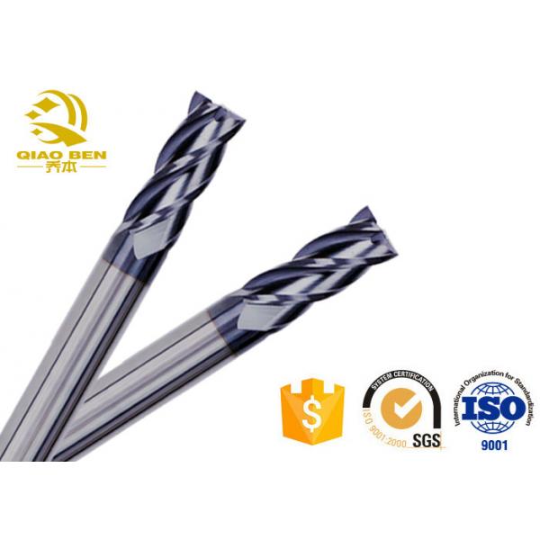 Quality 2 / 4 Flute CNC End Mill Cutter HRC45 HRC50 HRC55 HRC63 Tungsten Solid Carbide for sale