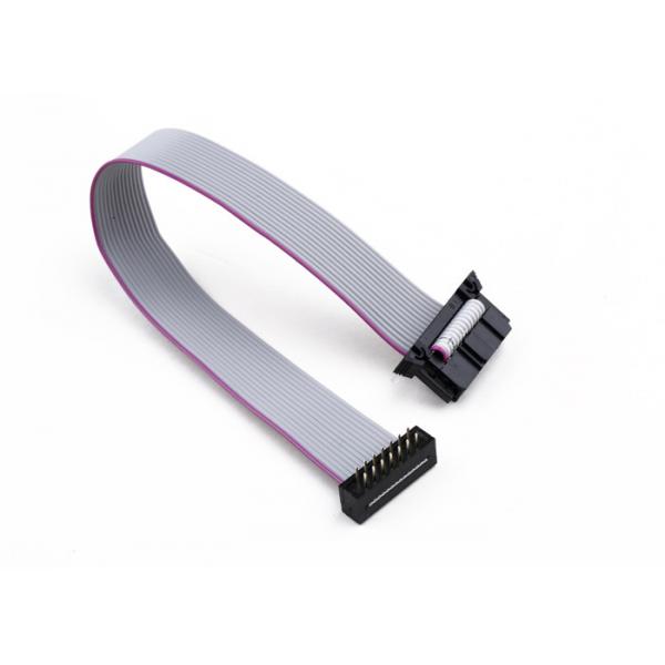 Quality 2 * 07 Ways IDC / DIP Flat Ribbon Cable Assembly With Butterfly Hook for sale