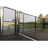 Quality HGMT Round Post 3D Mesh Metal Garden Fence Gate for sale