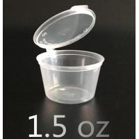 China 50ml 2oz Disposable Food Container Tableware Plastic Sauce Cup With Lids factory