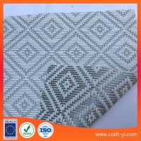 China Rhombus jacquard weave fabric Textilene PVC coated mesh fabric factory