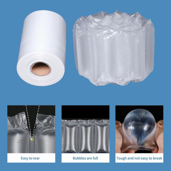 Quality Nylon Anti Drop Inflatable Air Bubble Wrap , Anti Vibration Air Bubble Film for sale