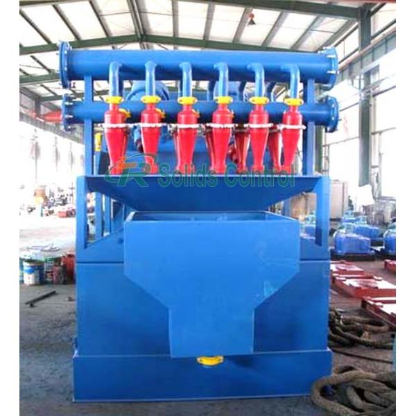 Quality Oilfield Drilling Fluid Mud Desander Dn 125mm Inlet Size 90m3/H Capacity for sale