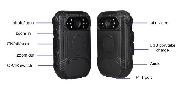 Quality Waterproof Police Wearing Body Cameras , Gps Tracker Camera ROSH Approved for sale