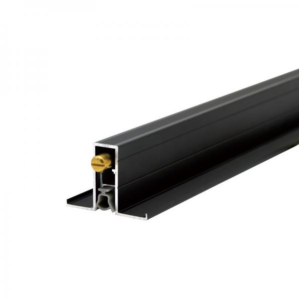 Quality Black Acoustic Automatic Door Bottom Seals Aluminium Material With Side Edge for sale