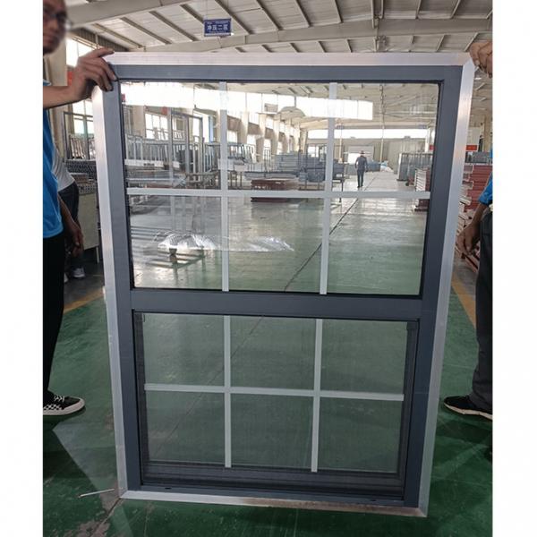 Quality Single Tilt Sash Aluminum Hung Window Ventilation Double Glazed Black for sale