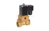 China Two Position Four Way Pistion Operated Brass Solenoid Valve G1/4&quot;~G1/2&quot; factory