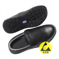 China Industrial Cleanroom Black ESD Safety Shoes Anti Slip Comfortable factory