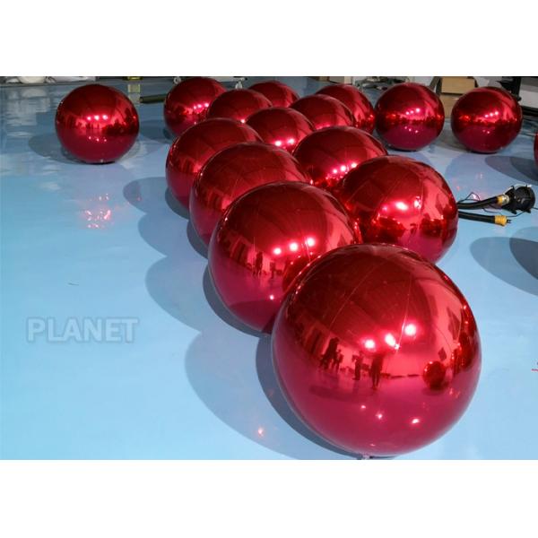 Quality Dazzle Color Inflatable Mirror Ball , 60cm Inflatable Disco Balloon For Wedding for sale