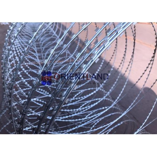 Quality Rapid Development Concertina Coil Fencing / Triple Strand Prison Wire Fence for sale