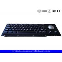 China 63 Cherry Key Industrial Metal Keyboard Electroplated Black With Trackball factory