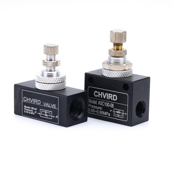G1/8 To 1 Inch One-Way Speed Throttle Pneumatic Flow Control Valve - Assorted Sizes