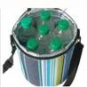 China Cylindric Insulated Cooler Bags , Portable Wine Cooler Bag Top Round Zipper factory