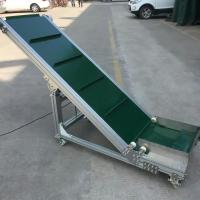 China Small PVC Belt Conveyor System Inclined Hopper Food Grade OEM factory
