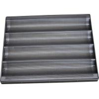 China RK Bakeware China Glazed Aluminum Baguette Baking Tray / Hot Dog Pan / Muffin Trays for sale