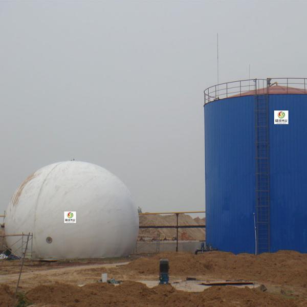 Quality Anaerobic Double Membrane Gas Holder PVC PDFE Biogas Gas Holder for sale