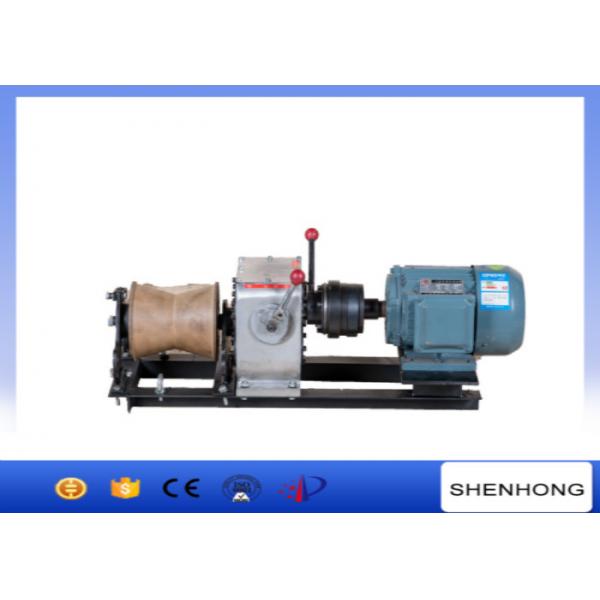 Quality Electric Engine Cable Powered Pulling Winch By Shafted Driven 10KN for sale