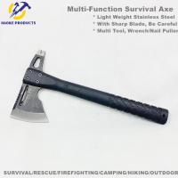 China Light Weight Multi-Function Survival Axe Stainless Steel Rescue Axe with Sharp Blade factory