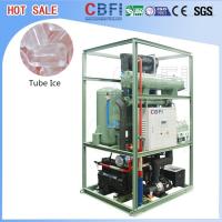 Quality Energy Saving Ice Tube Machine / Tube Ice Plant Blue Or Yellow Color for sale