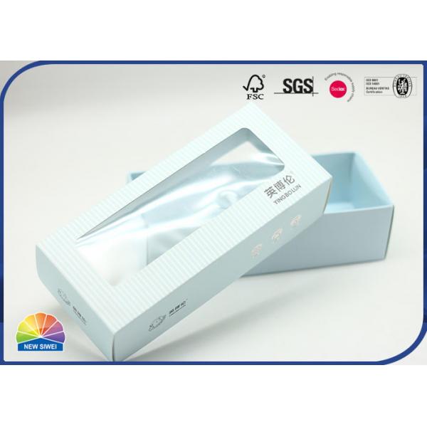 Quality Blue PET Die Cut Custom Paper Folding Gift Box Matte Lamination For Children for sale