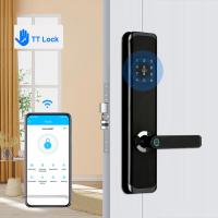 Quality Smart Fingerprint Security Door Lock TTLock Remote Control With IMD Touch Panel for sale