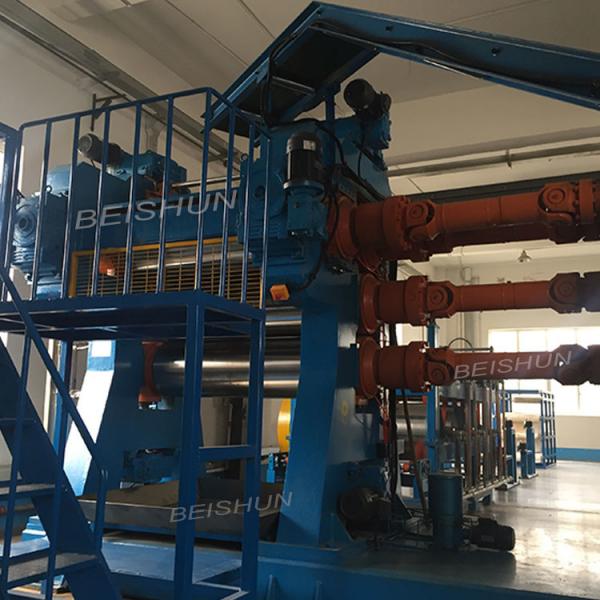 Quality High Accuracy Four Roll Rubber Sheet Calendering Machine For Conveyor Belt Production Line for sale