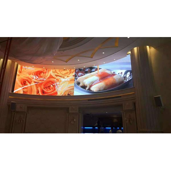 Quality Curved Indoor LED Display Screen Video Wall 1200 Nits For Exhibition for sale