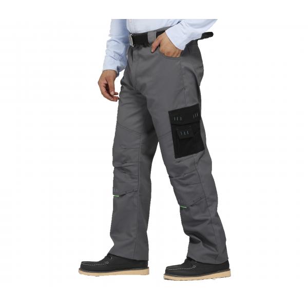 Quality Fashion Work Uniform Pants / Industrial Work Trousers With Contrast Stitching for sale