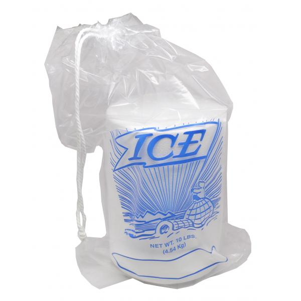 Quality 8Lb 10Lb 20Lb Reusable Ice Bags With Cotton Drawstring Closure for sale