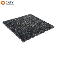Quality Slip Resistant Sports Rubber Floor Mat Sound Absorbing For Gym for sale