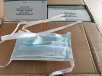 China Face Mask, 3 Layers Nonwoven Face Mask With Tie On, Disposable non woven face mask factory