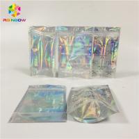 China Clear Window Cosmetic Packaging Bag Customized Printing Plastic Hologram Mylar Pouch factory