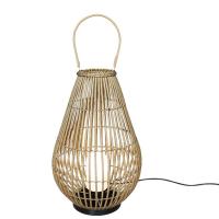 Quality Landscape Outdoor Lanterns Rattan Woven Lamp Rechargeable Pendant for sale