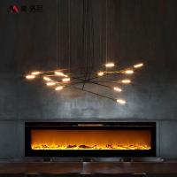 China 72 Inch 1825mm Wall Fireplace Heater Remote Control LED Artificial Flame Heater factory