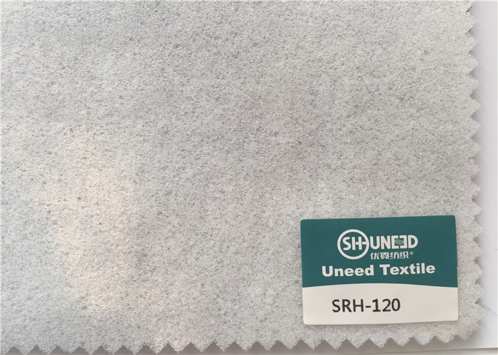 China 120 GSM Needle Punch Nonwoven White And Charcoal Color For Sleeve Head factory