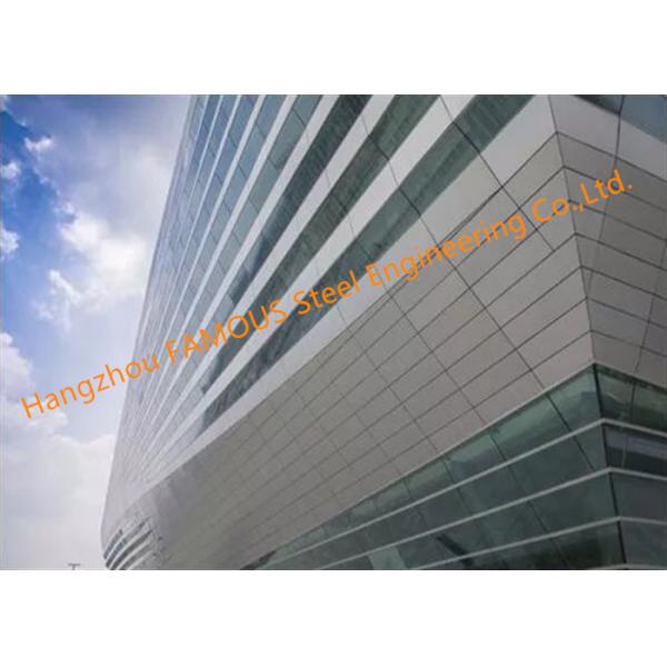 Quality 300mmx300mm 5mm Glass Curtain Wall Facade , Double Silver Insulated Low E Glass for sale