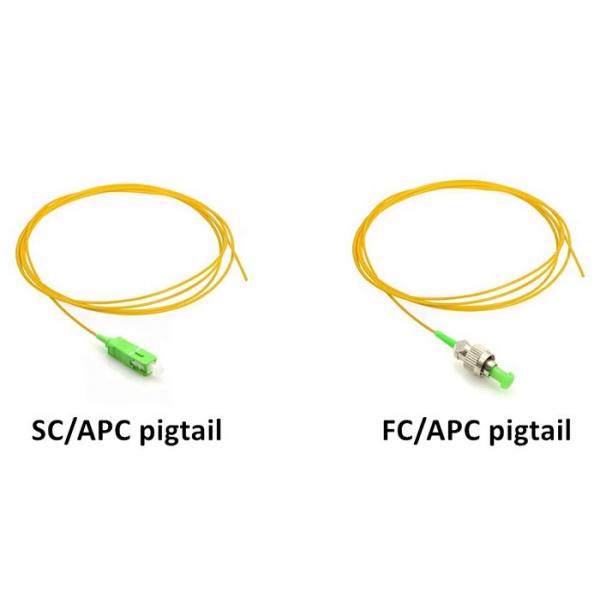 Quality SC / APC Single Mode Fiber Optic Pigtail Simplex / Duplex Cord Type OEM for sale