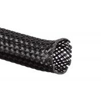 Quality Expandable Black Braided Nylon Sleeve Flexible Custom Diameter High Strength for sale