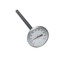 China 1 25MM SS Case Bimetal Stem Thermometer 100C Bimetal Temperature Gauge for sale