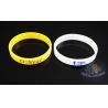 China Reflective Custom Printed Silicone Wristbands , Custom Rubber Band Bracelet factory