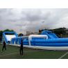 China Outdoor commercial adult gaint inflatable obstacle course kids bouncer castle with blowers  PO-0522 factory