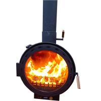 China 600mm Indoor Hanging Fireplace Central Heating Hanging Wood Burning Stove factory