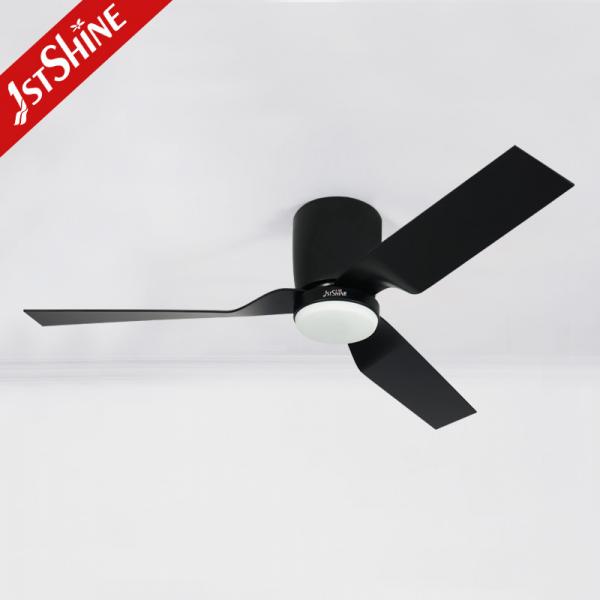 Quality DC Motor ABS Blade Black Modern Ceiling Fan Small And Low Profile for sale