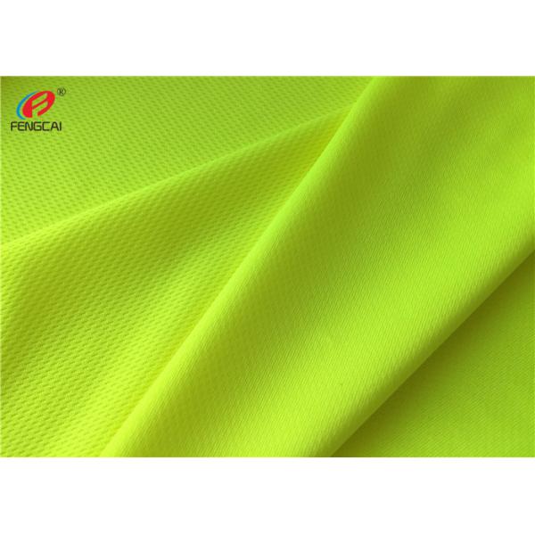 Quality 100% Polyester Bird Eye Mesh Fabric Fluorescent Material Fabric For Jerseys for sale